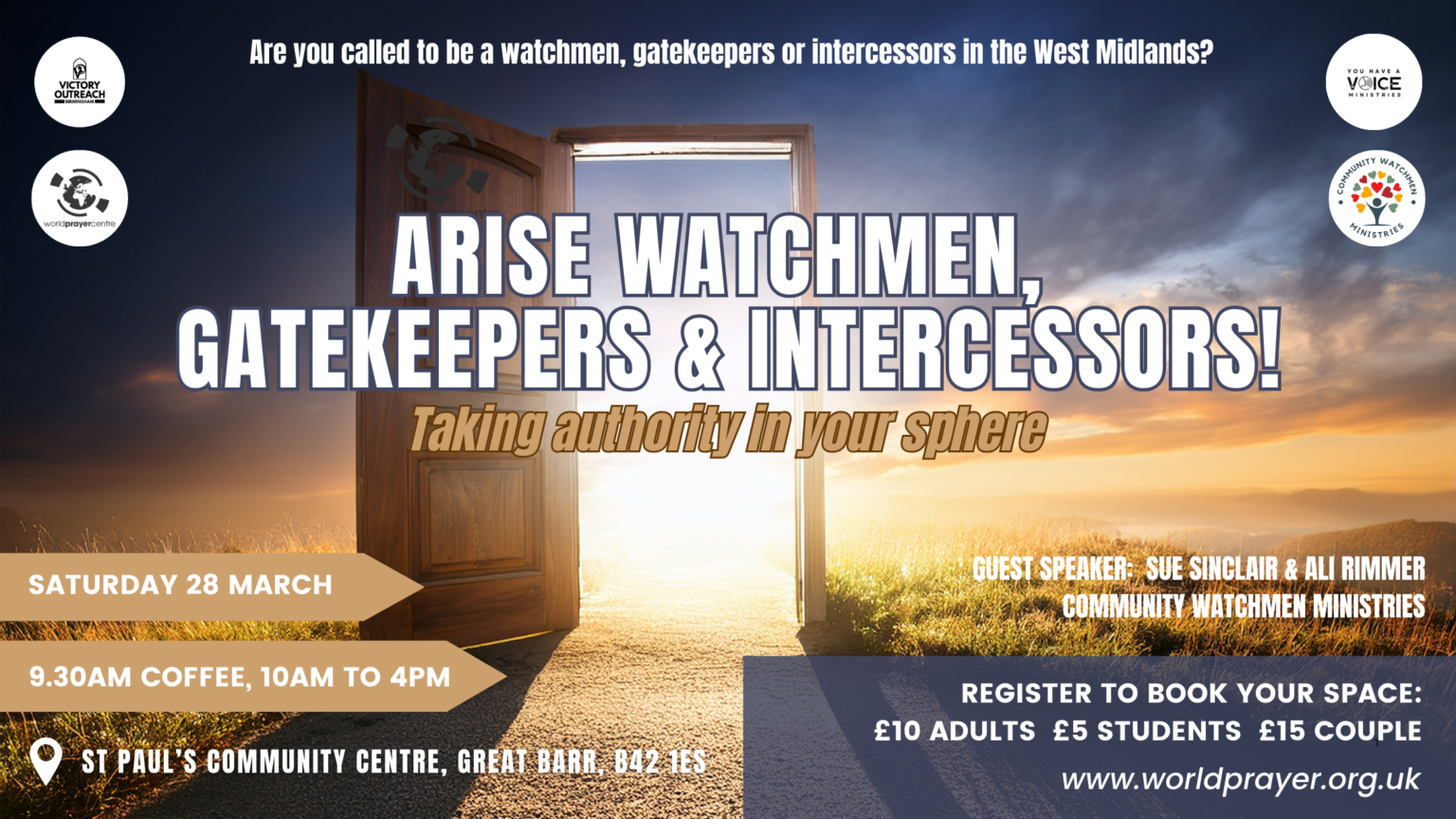 Arise Watchmen, gatekeepers and intercessors!